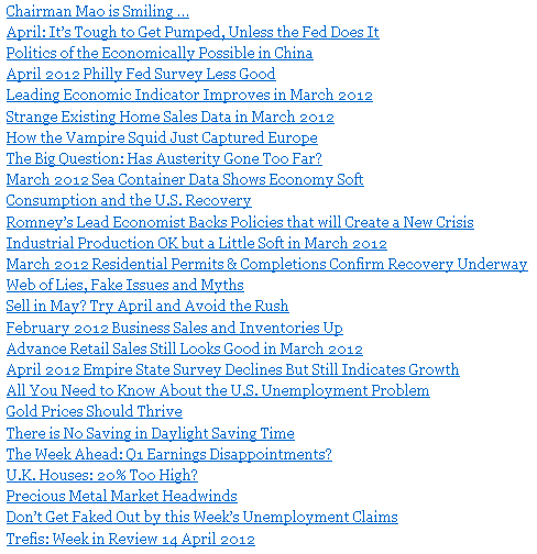 Weekly Economic Release Scorecard: