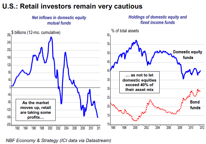 U.S. Retail investors remain very cautious