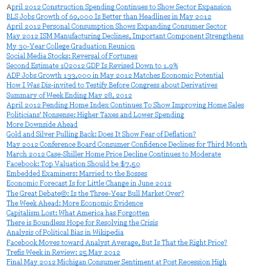 Weekly Economic Release Scorecard