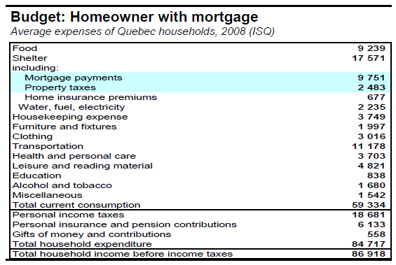 Budget Homeowner with mortgage