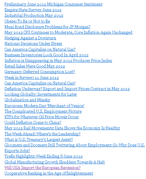 Weekly Economic Release Scorecard