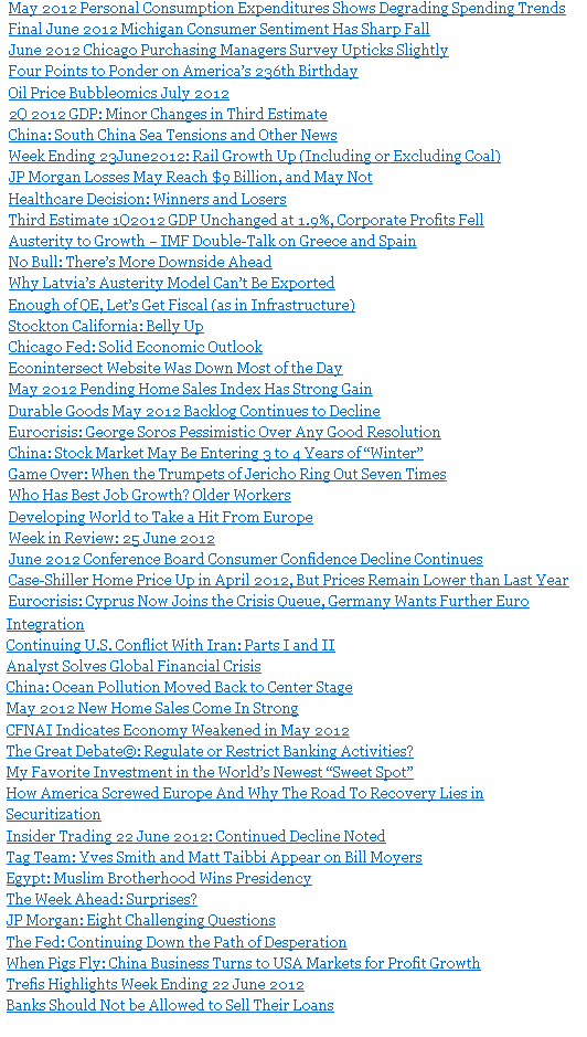 Weekly Economic Release Scorecard