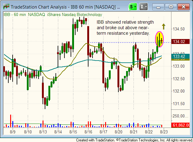 IBB Hourly Chart