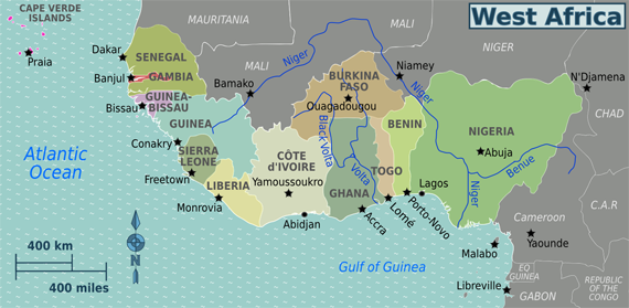 West Africa Map