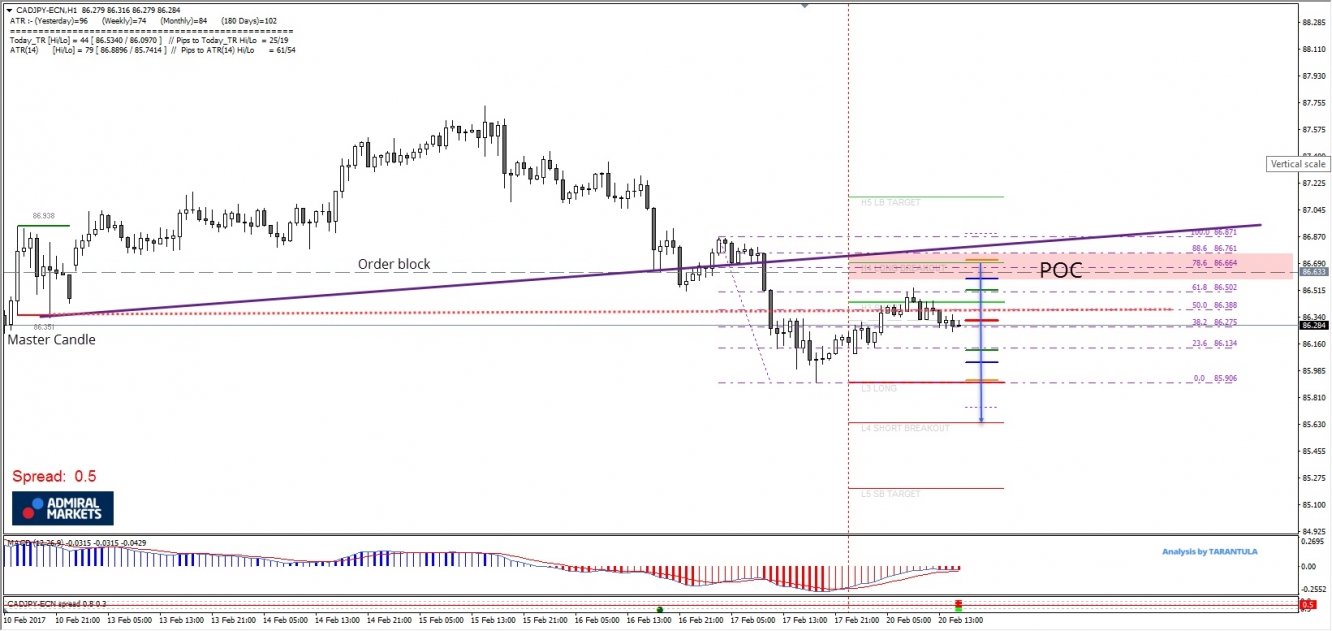 CAD/JPY 1 Hour Chart