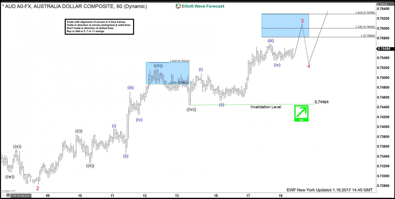 AUDUSD Jan 19: Hourly Chart