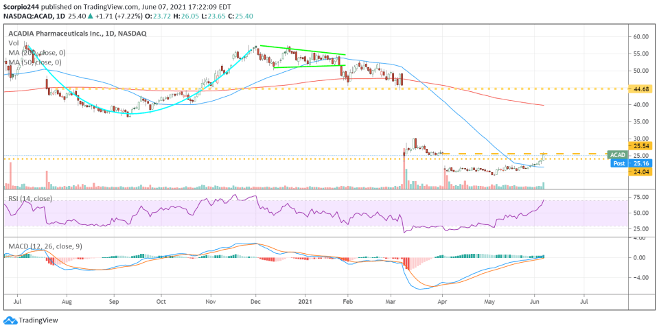 Acadia (ACAD) Daily Chart Acadia (ACAD) Daily Chart