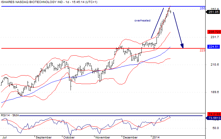 Nasdaq Biotechnology Daily Chart