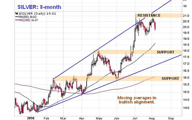 Silver 8-Month Chart