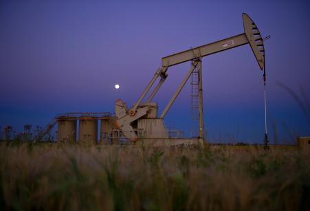© Karen Bleier/AFP/Getty Images. A photo taken Aug. 21, 2013, shows an oil well near Tioga, North Dakota. U.S. oil imports are rising again after years of declines as American producers scale back operations.