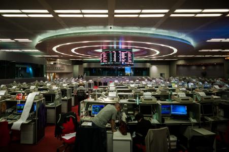 © AFP/Getty Images. A trader is seen at the stock exchange in Hong Kong on April 10, 2014. Asian markets fell in early trading Thursday, amid fears sparked by weak economic data from Japan and China.