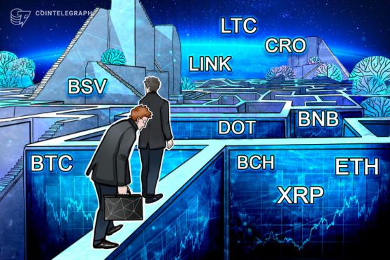 Price analysis 9/21: BTC, ETH, XRP, BCH, DOT, BNB, LINK, CRO, LTC, BSV