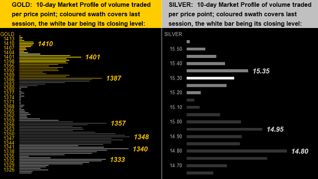 Gold/Silver 10 Day Market Profile