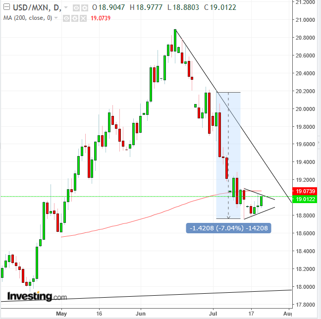 USD/MXN Daily Chart