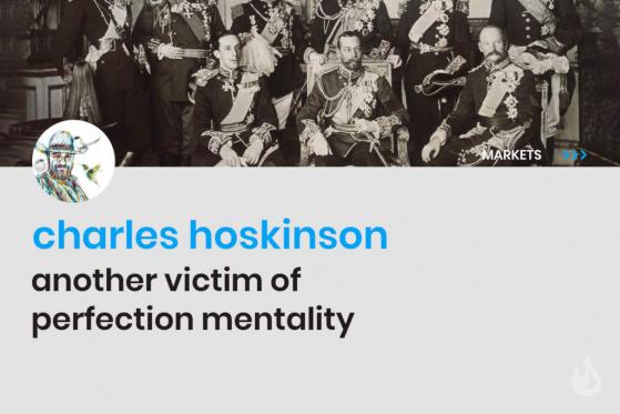 Charles Hoskinson, Another Victim of Perfection Mentality