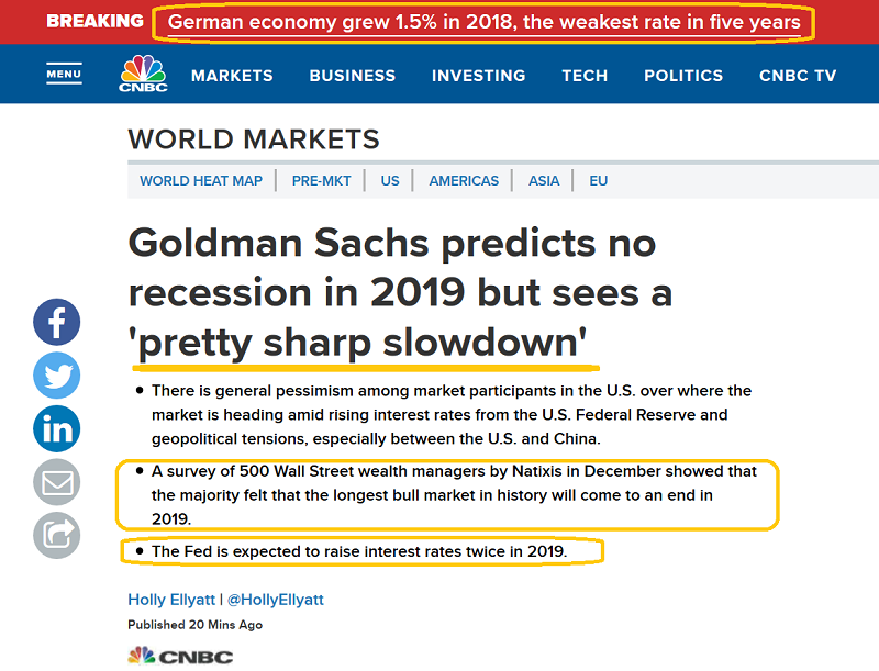Goldman: Short Sharp Slowdown