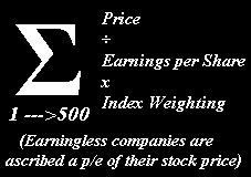 S&P PE Calculation
