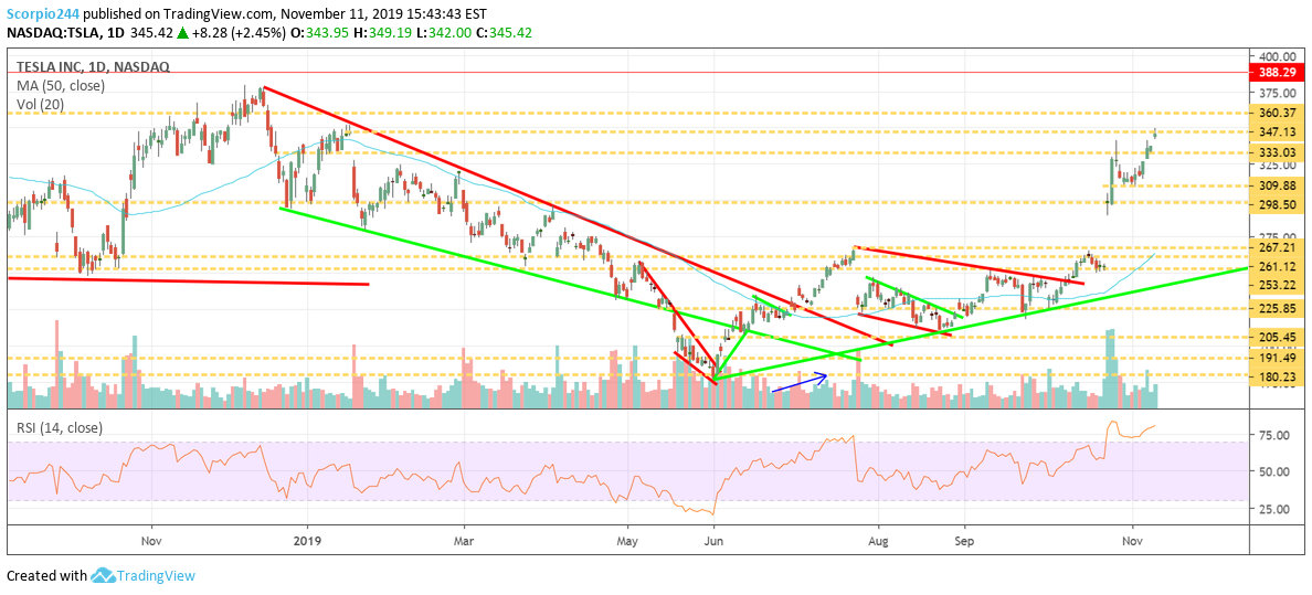 Tesla Inc Daily Chart