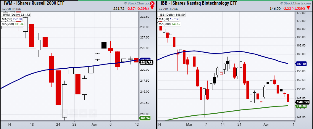 IWM-IBB Daily Chart