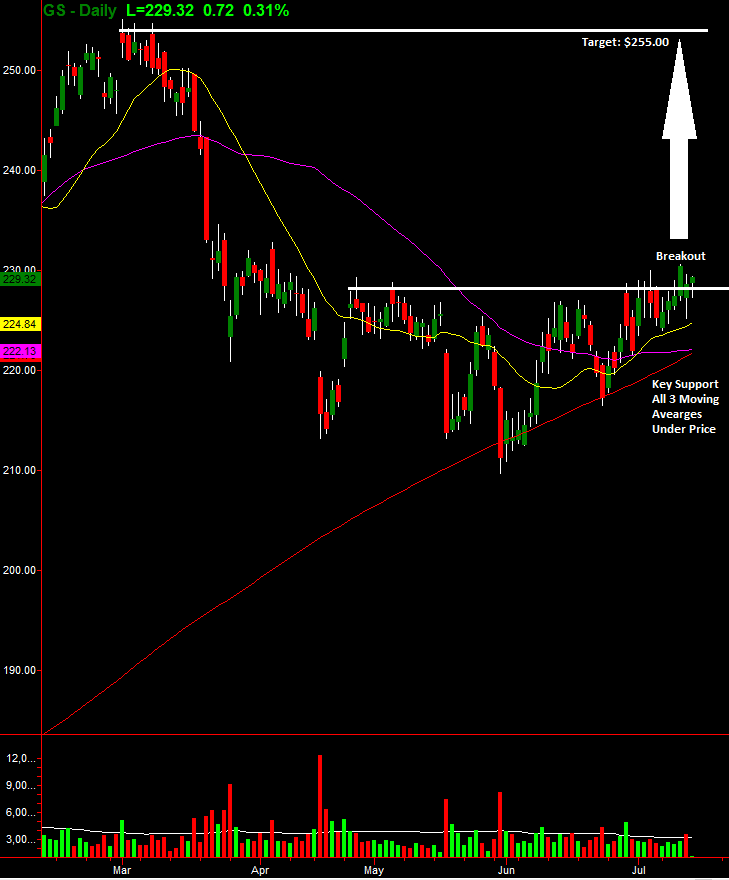 GS Daily Chart