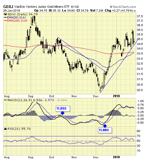 GDXJ Daily Chart