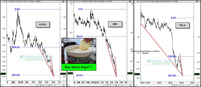 Buy The Dips: Google, Biotech And Tesla