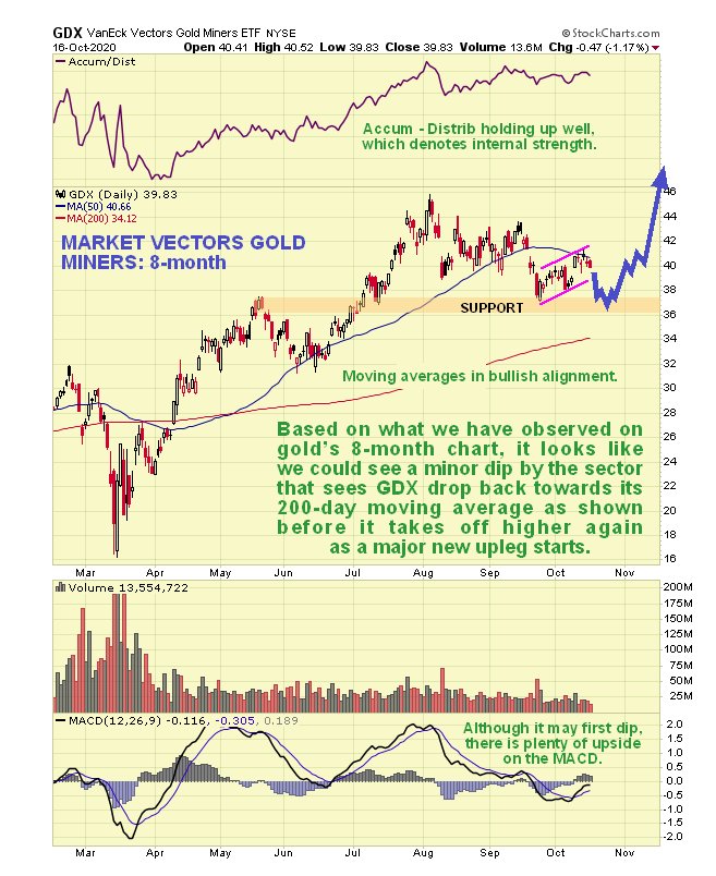 GDX 8-Month Chart