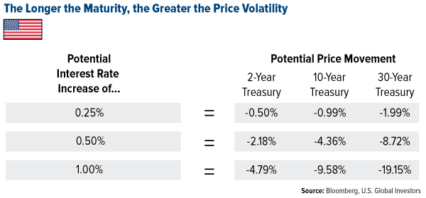 Maturity Length vs Price Volatiity