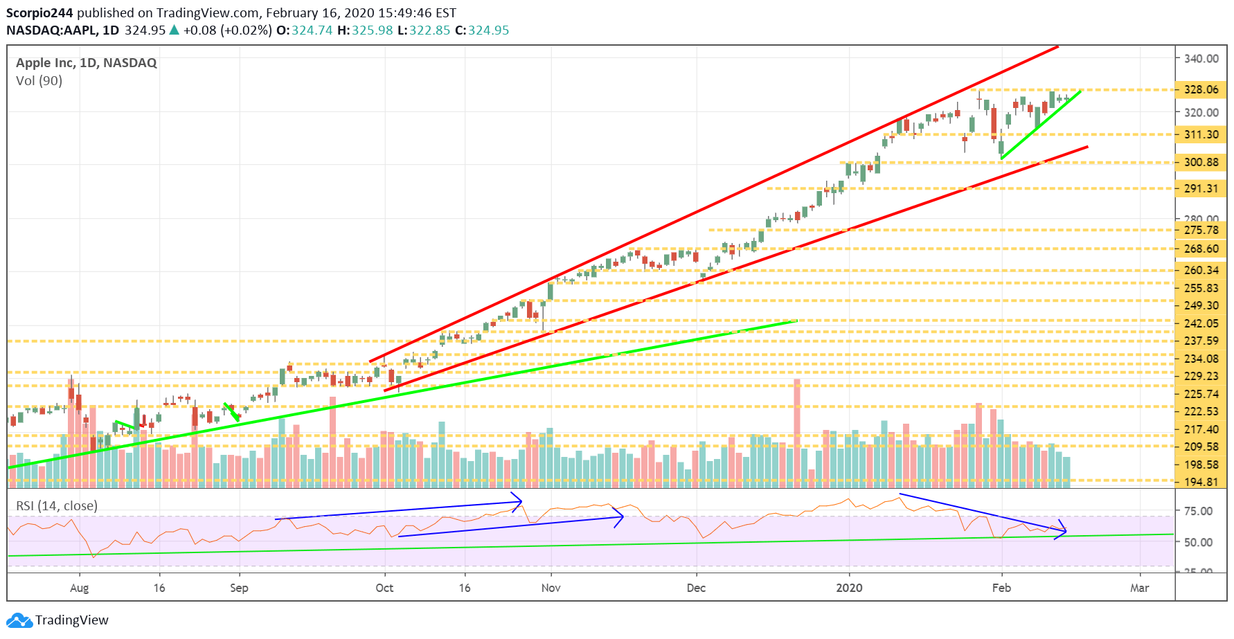 Apple Inc Daily Chart