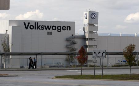 © Reuters/Tami Chappell. Volkswagen may have to recall 2.46 million cars in Germany alone, a German daily reported. Pictured: The Volkswagen Chattanooga Assembly Plant in Chattanooga, Tennessee, on Nov. 4, 2015.
