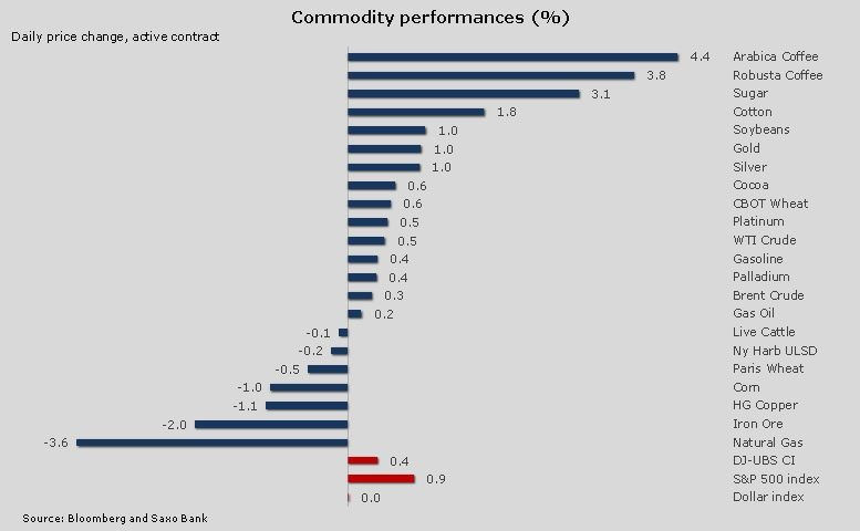 One Day Commodity Performance