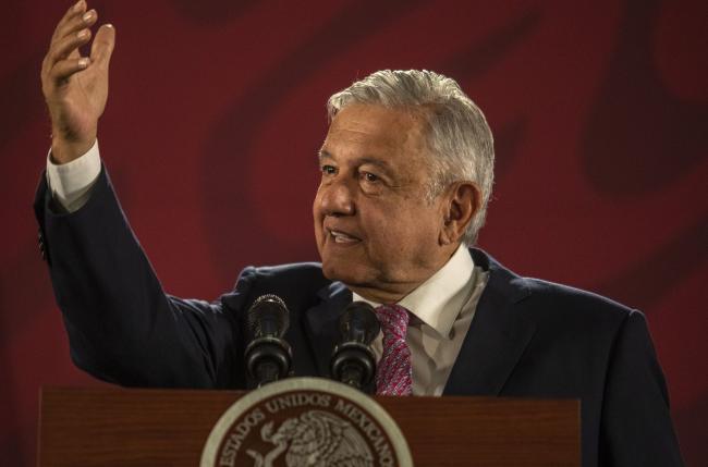 © Bloomberg. Andres Manuel Lopez Obrador Photographer: Alejandro Cegarra/Bloomberg