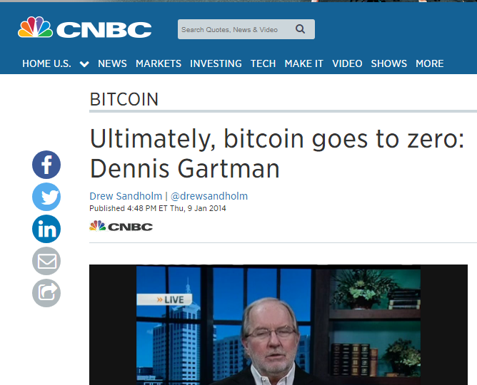 Dennis Gartman's 2014 Take On Bitcoin