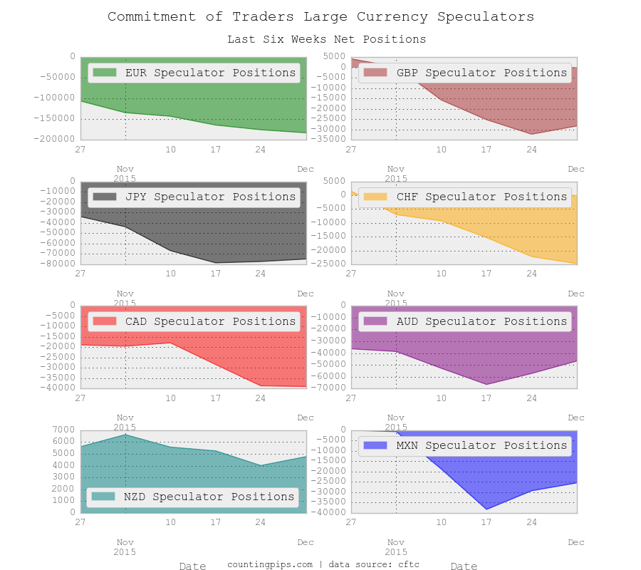 COT Large Currency Speculators