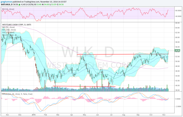 WLK Daily Chart