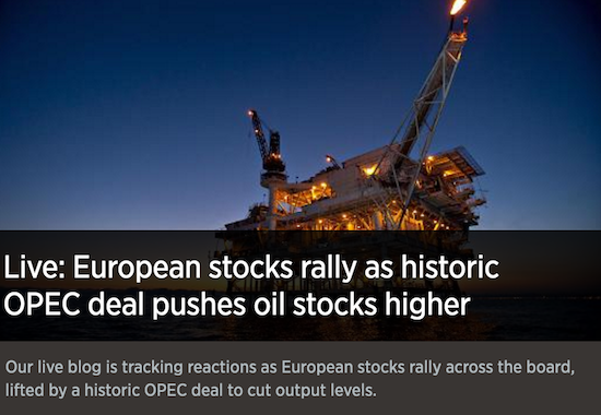 Oil EuroStock Headline