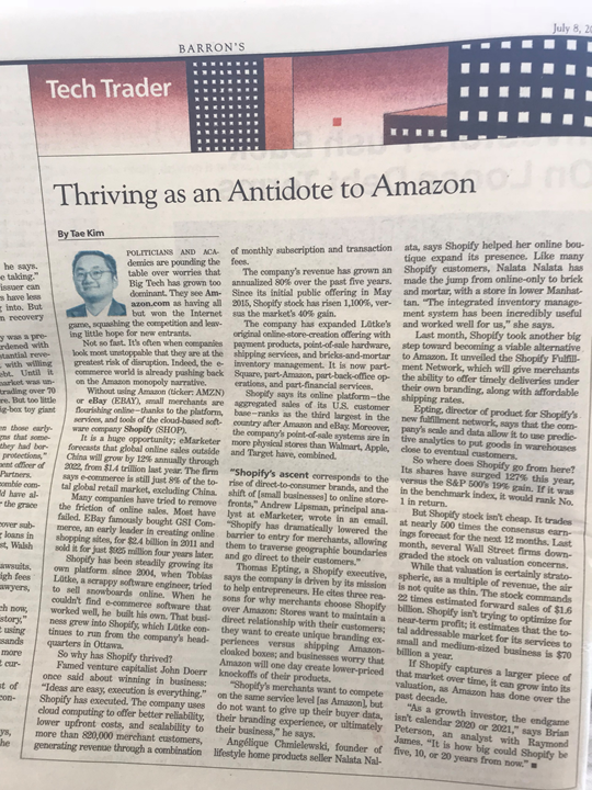 “Antidote To Amazon.” Picture Of The Article