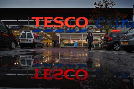 © Getty Images/Jeff J Mitchell. Reports said Wednesday that Tesco Plc. was nearing a deal to sell its South Korea operations. In this photo, a general view of a Tesco supermarket in Glasgow, Scotland, is seen on Oct. 23, 2014