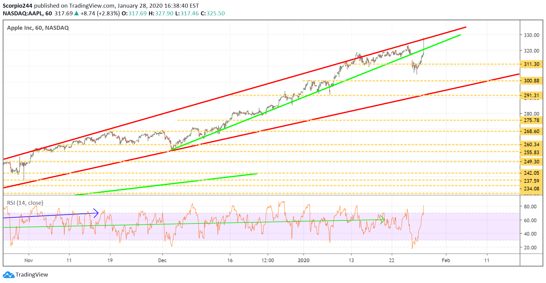 Apple Inc Chart