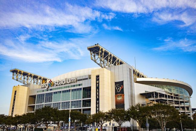 © Bloomberg. HOUSTON, TX - DECEMBER 8: Exterior view of NRG Stadium, home of the Houston Texans, before a game against the Denver Broncos at NRG Stadium on December 8, 2019 in Houston, Texas. (Photo by Wesley Hitt/Getty Images)