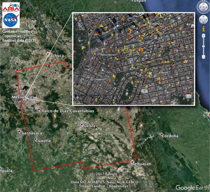 Mexico City Earthquake Area