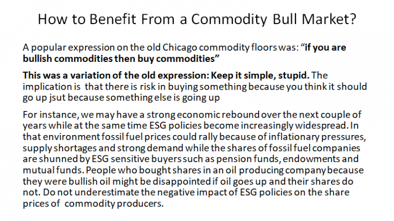 How To Benefit From A Commodity Bull Market