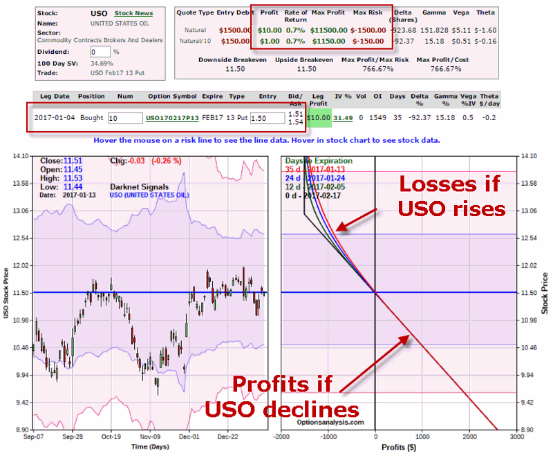 Update on USO Option Trade