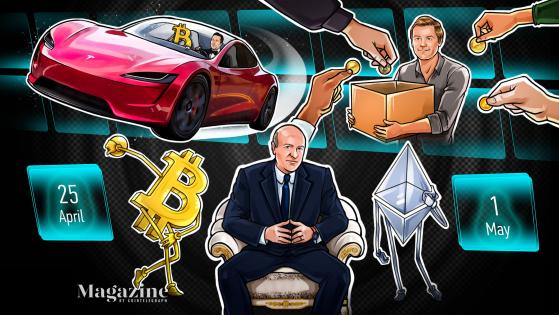 Bitcoin’s grim close, Tesla’s crypto sell-offs, Ether’s jaw-dropping surge: Hodler’s Digest, April 25–May 1