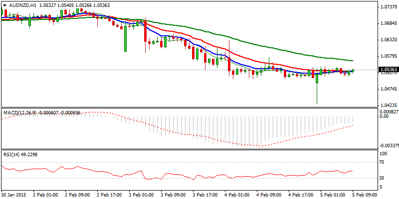 AUD/NZD Hourly Chart