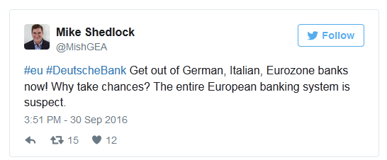 Shedlock On Deutsche Bank