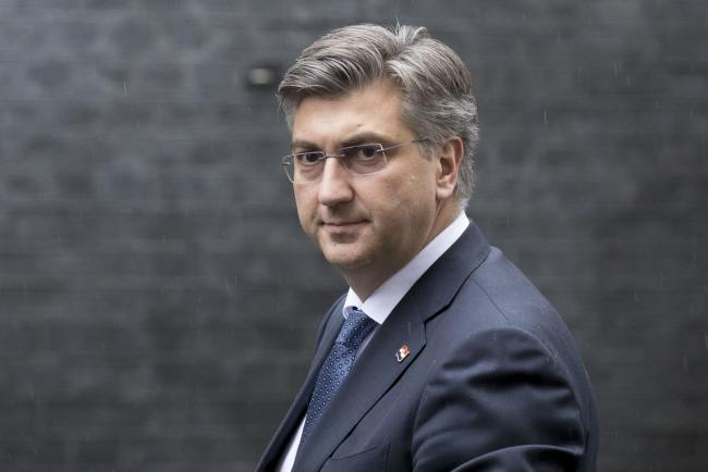 © Bloomberg. Andrej Plenkovic, Croatia's prime minister, arrives for his bilateral meeting with Boris Johnson, U.K. prime minister, at number 10 Downing Street in London, U.K., on Monday, Feb. 24, 2020. France warned British Prime Minister Boris Johnson not to use 