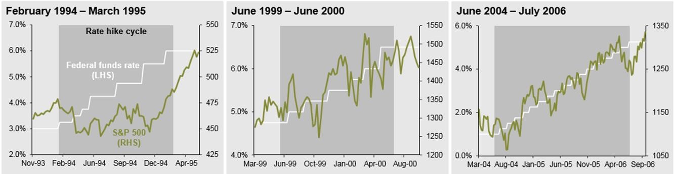 SPX Reaction to Fed Funds Rate Cycle