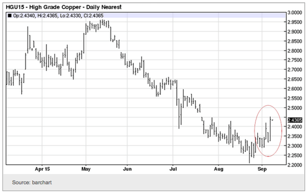 Copper daily