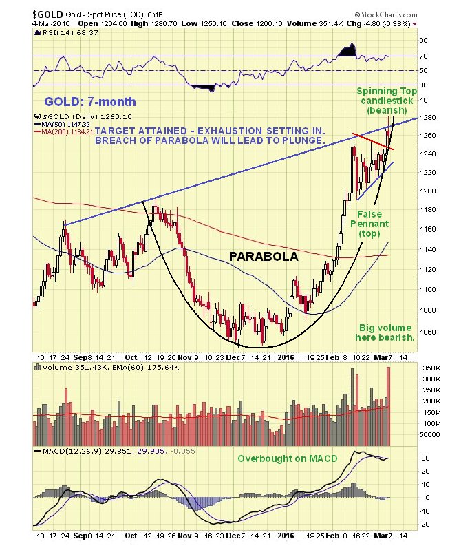 Gold 7-Month Daily Chart